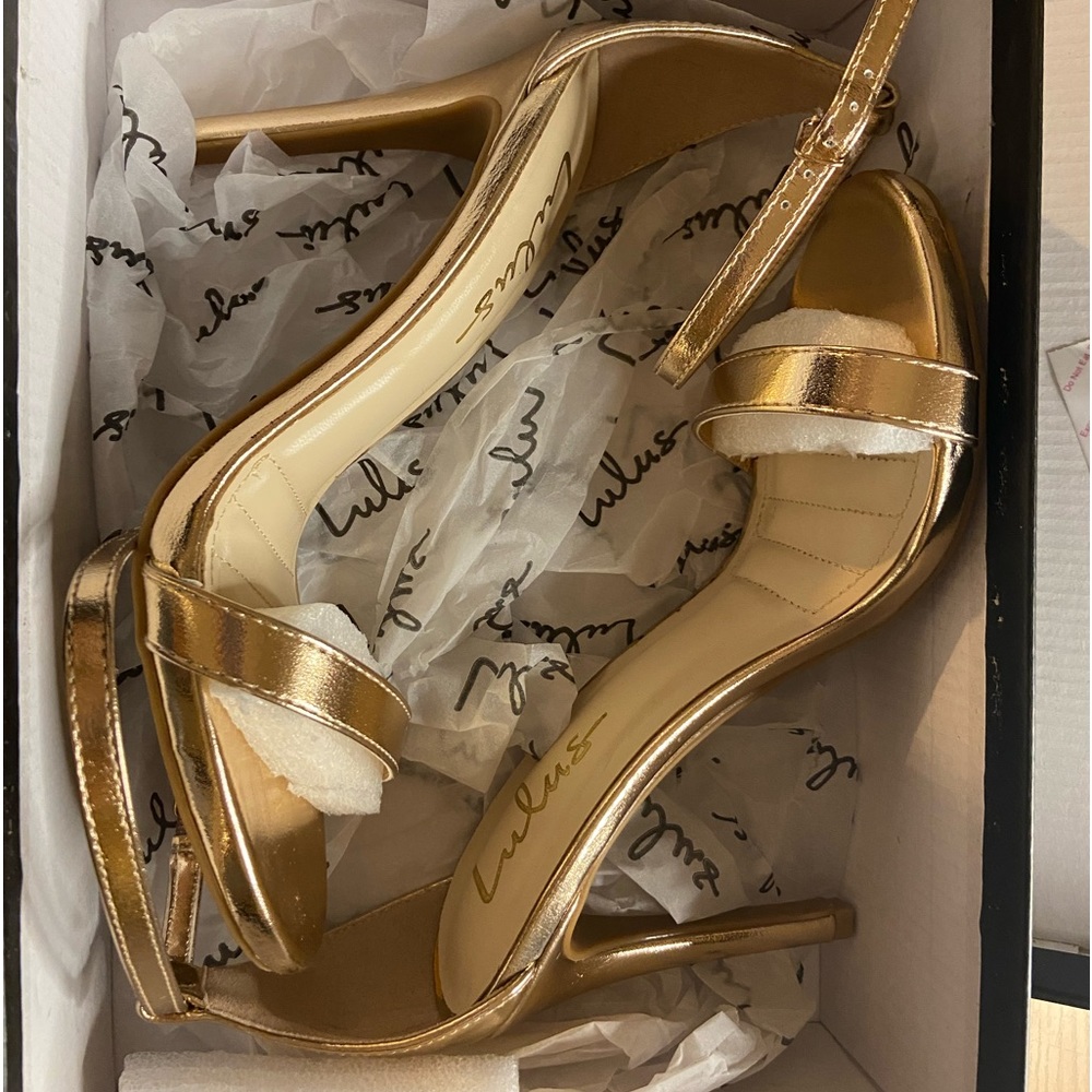 Lulus Stiletto Heels Rose gold